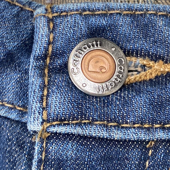 Carhartt Traditional Fit Bootcut Jeans, Med Blue Wash - Picture 3 of 11